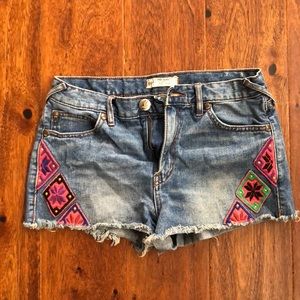 Free people jean shorts